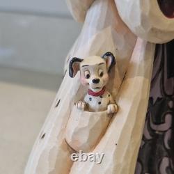 Jim Shore Disney Traditions 101 Dalmatians Cruella Fur Lined Diva Puppies