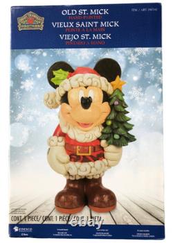 Jim Shore Disney Traditions 17 Mickey Mouse Figure Old St. Mick New