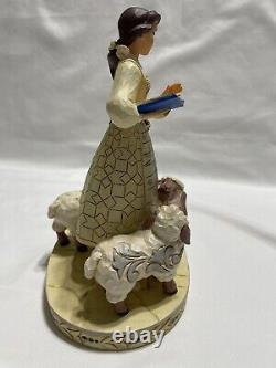 Jim Shore Disney Traditions 2018 Bookish Beauty Belle White Woodland Figurine