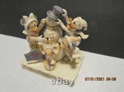 Jim Shore Disney Traditions 2019 Frosty Friendship-fab 4 White Woodland Fig
