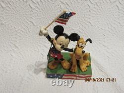 Jim Shore Disney Traditions A Banner Day-mickey & Pluto Patriotic Figurine Nib