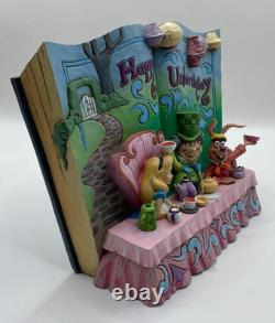 Jim Shore Disney Traditions Alice In Wonderland Happy Unbirthday Storybook