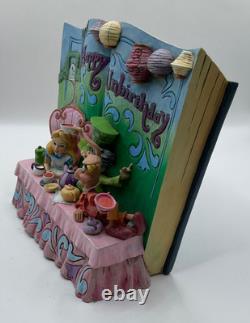 Jim Shore Disney Traditions Alice In Wonderland Happy Unbirthday Storybook