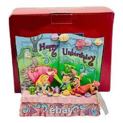 Jim Shore Disney Traditions Alice In Wonderland Happy Unbirthday Storybook NEW