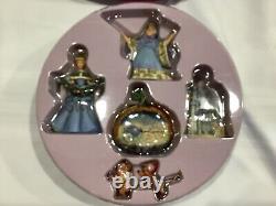 Jim Shore Disney Traditions CINDERELLA Holiday Ornament Set of 5 Enesco