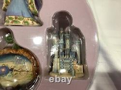 Jim Shore Disney Traditions CINDERELLA Holiday Ornament Set of 5 Enesco