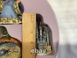 Jim Shore Disney Traditions CINDERELLA Holiday Ornament Set of 5 Enesco