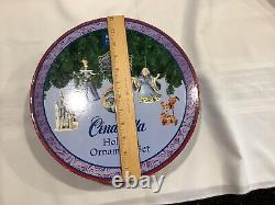 Jim Shore Disney Traditions CINDERELLA Holiday Ornament Set of 5 Enesco