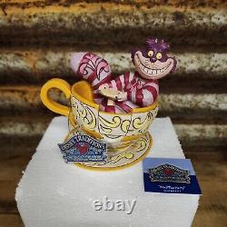 Jim Shore Disney Traditions Cheshire Cat Mad Tea Party Alice Wonderland 4032117