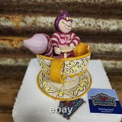 Jim Shore Disney Traditions Cheshire Cat Mad Tea Party Alice Wonderland 4032117