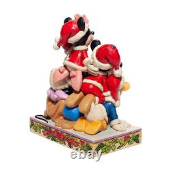 Jim Shore Disney Traditions Christmas Mickey Mouse and Friends Figurine, 5.91
