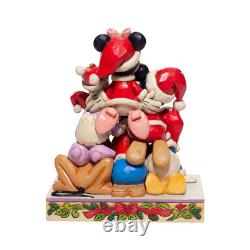 Jim Shore Disney Traditions Christmas Mickey Mouse and Friends Figurine, 5.91