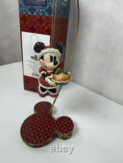Jim Shore Disney Traditions Christmas Ornament Set 4pc Mickey Minnie Donald Plut