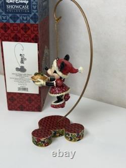 Jim Shore Disney Traditions Christmas Ornament Set 4pc Mickey Minnie Donald Plut
