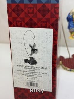 Jim Shore Disney Traditions Christmas Ornament Set 4pc Mickey Minnie Donald Plut