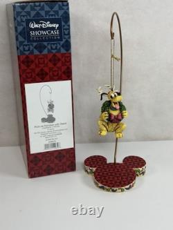 Jim Shore Disney Traditions Christmas Ornament Set 4pc Mickey Minnie Donald Plut