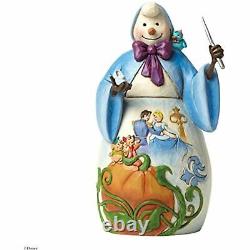 Jim Shore Disney Traditions Christmas Snowman Cinderella Fairy Godmother 4046022