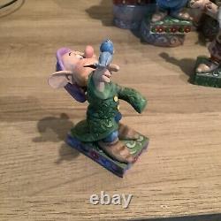 Jim Shore Disney Traditions Complete Set Wishing Well 7 Dwarfs Snow White
