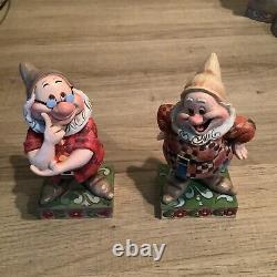 Jim Shore Disney Traditions Complete Set Wishing Well 7 Dwarfs Snow White