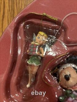 Jim Shore Disney Traditions Enesco 5pcDisney Holiday Ornament Set DumboDopey NEW