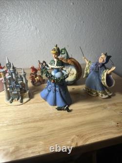 Jim Shore Disney Traditions Enesco 5pc Disney CINDERELLA Holiday Ornament Set