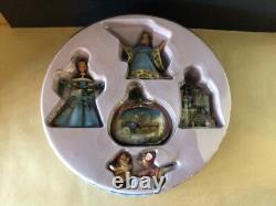 Jim Shore Disney Traditions Enesco 5pc Disney CINDERELLA Holiday Ornament Set