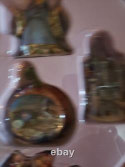 Jim Shore Disney Traditions Enesco 5pc Disney CINDERELLA Holiday Ornament Set