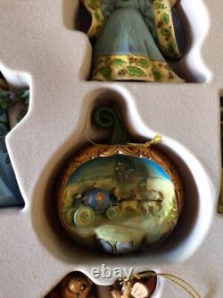 Jim Shore Disney Traditions Enesco 5pc Disney CINDERELLA Holiday Ornament Set