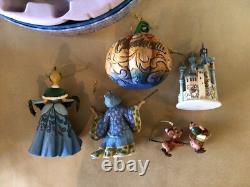 Jim Shore Disney Traditions Enesco 5pc Disney CINDERELLA Holiday Ornament Set