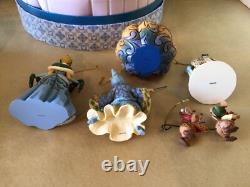 Jim Shore Disney Traditions Enesco 5pc Disney CINDERELLA Holiday Ornament Set