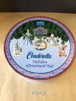 Jim Shore Disney Traditions Enesco 5pc Disney CINDERELLA Holiday Ornament Set