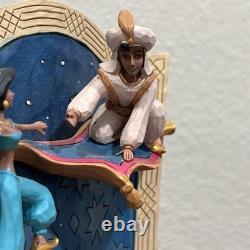 Jim Shore Disney Traditions Enesco Aladdin Storybook Figure Romance Takes Flight