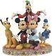 Jim Shore Disney Traditions Enesco Fab 5 Mickey, Minnie, Donald, Goofy And Pluto