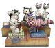 Jim Shore Disney Traditions Enesco Felines Set 5 Figurines & Cat Display Rare