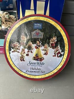 Jim Shore Disney Traditions Enesco Snow White 7 Dwarfs Holiday 8 Ornament
