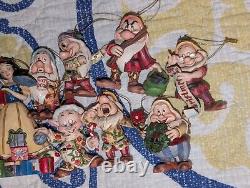 Jim Shore Disney Traditions Enesco Snow White 7 Dwarfs Holiday 8 Ornament