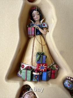 Jim Shore Disney Traditions Enesco Snow White 7 Dwarfs Holiday 8 Ornament