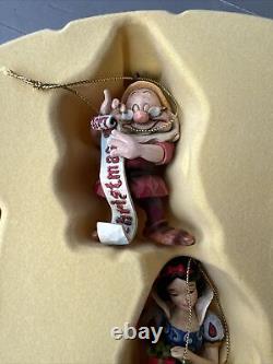 Jim Shore Disney Traditions Enesco Snow White 7 Dwarfs Holiday 8 Ornament
