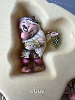 Jim Shore Disney Traditions Enesco Snow White 7 Dwarfs Holiday 8 Ornament