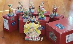 Jim Shore Disney Traditions Enesco Snow White 7 Dwarves Boxes Tags