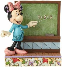 Jim Shore Disney Traditions Enesco Teacher Minnie Mouse CLASS ACT 4059750 NIB