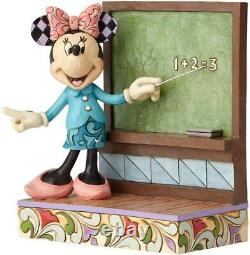 Jim Shore Disney Traditions Enesco Teacher Minnie Mouse CLASS ACT 4059750 NIB
