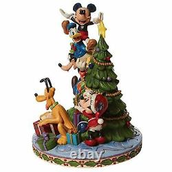 Jim Shore Disney Traditions Fab 5 Mickey Mouse Decorating Christmas Tree 6008979