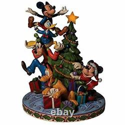 Jim Shore Disney Traditions Fab 5 Mickey Mouse Decorating Christmas Tree 6008979