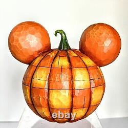 Jim Shore Disney Traditions Happy Halloween Mickey Mouse Pumpkin Enesco Boxed