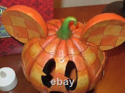 Jim Shore Disney Traditions Happy Halloween Mickey Mouse Pumpkin Enesco NEW