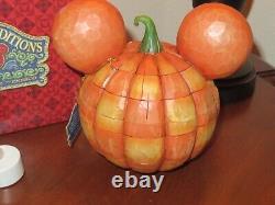Jim Shore Disney Traditions Happy Halloween Mickey Mouse Pumpkin Enesco NEW
