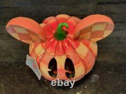 Jim Shore Disney Traditions Happy Halloween Mickey Mouse Pumpkin Enesco w Box