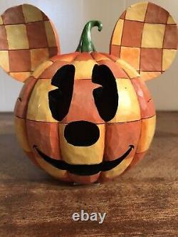 Jim Shore Disney Traditions Happy Halloween Mickey Mouse Pumpkin Walt Enesco