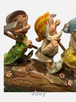 Jim Shore Disney Traditions Homeward Bound Seven Dwarfs Snow White 4005434 EUC